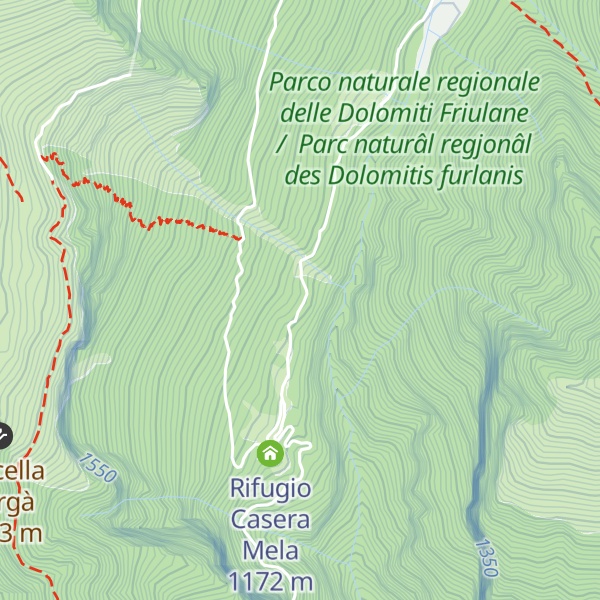 Map of Casera Sartor