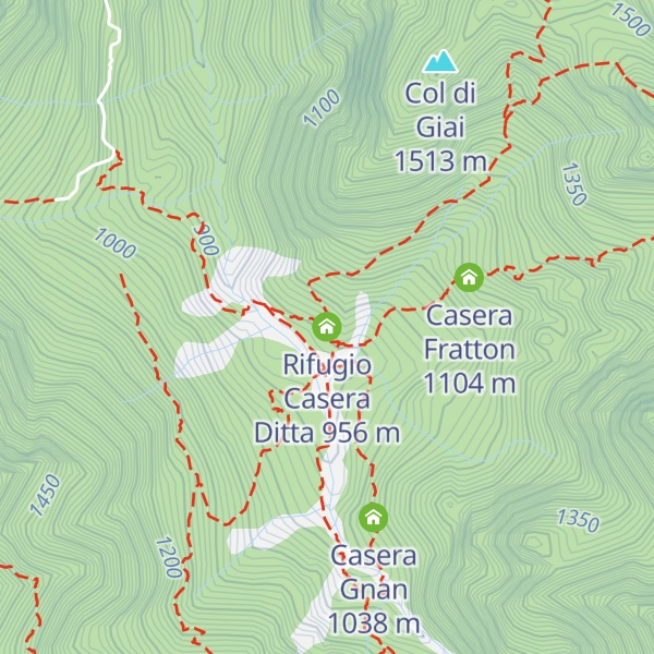 Map of Rifugio Casera Ditta