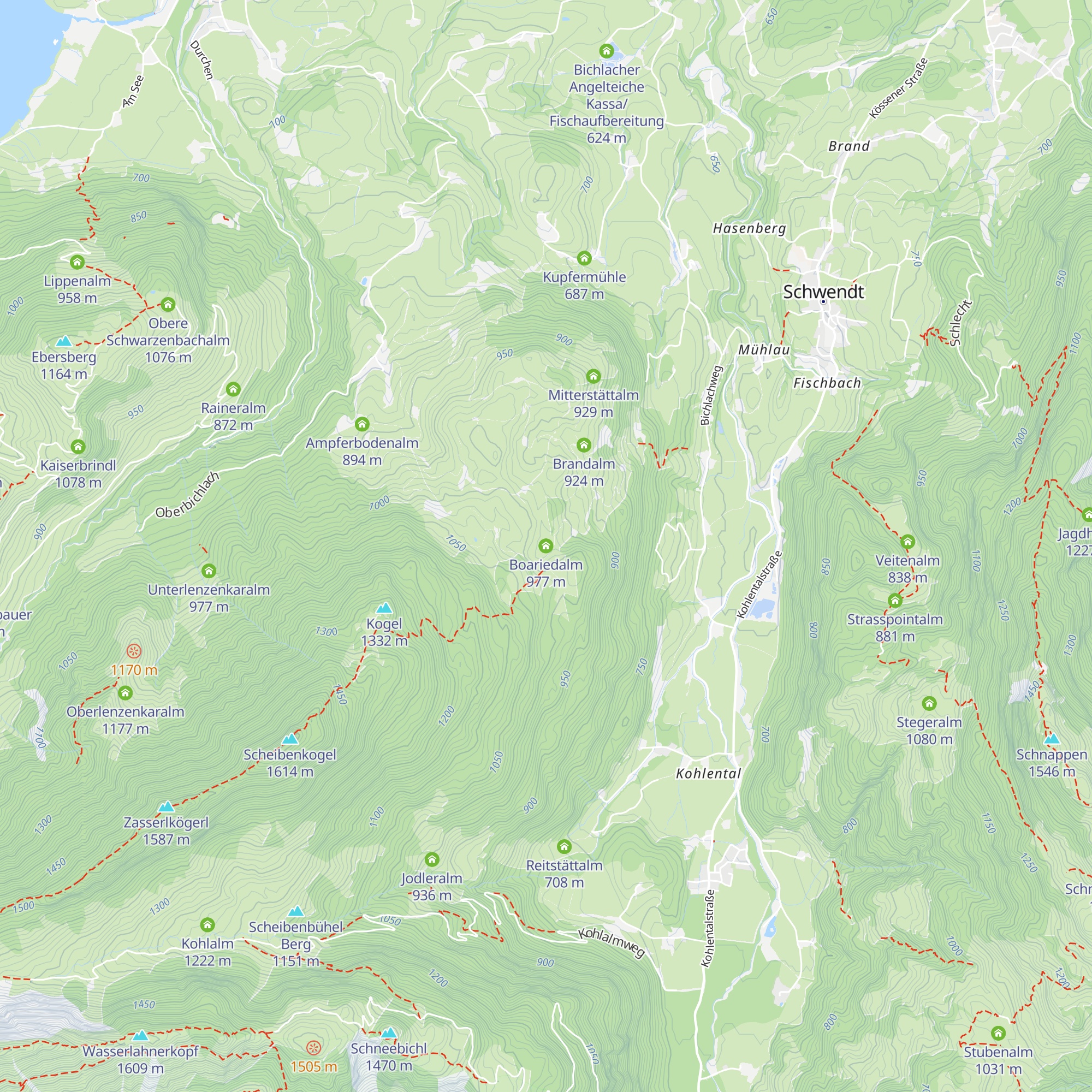 Boariedalm map
