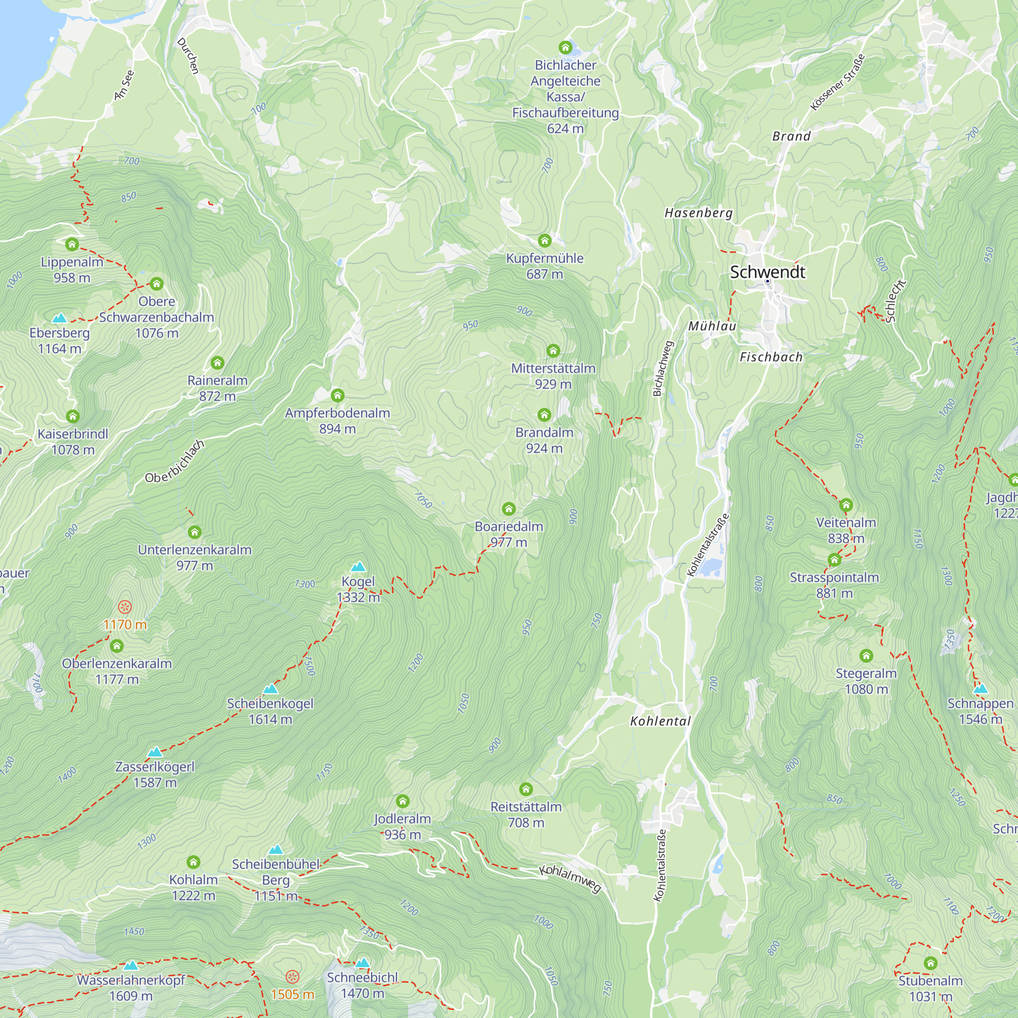 Boariedalm map