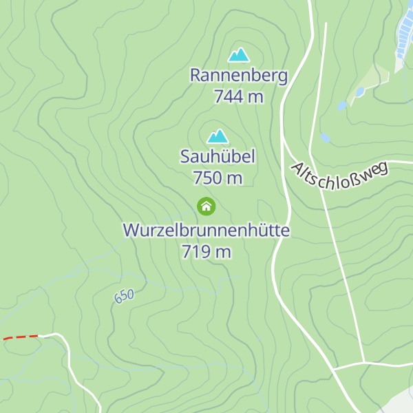 Map of Wurzelbrunnenhütte