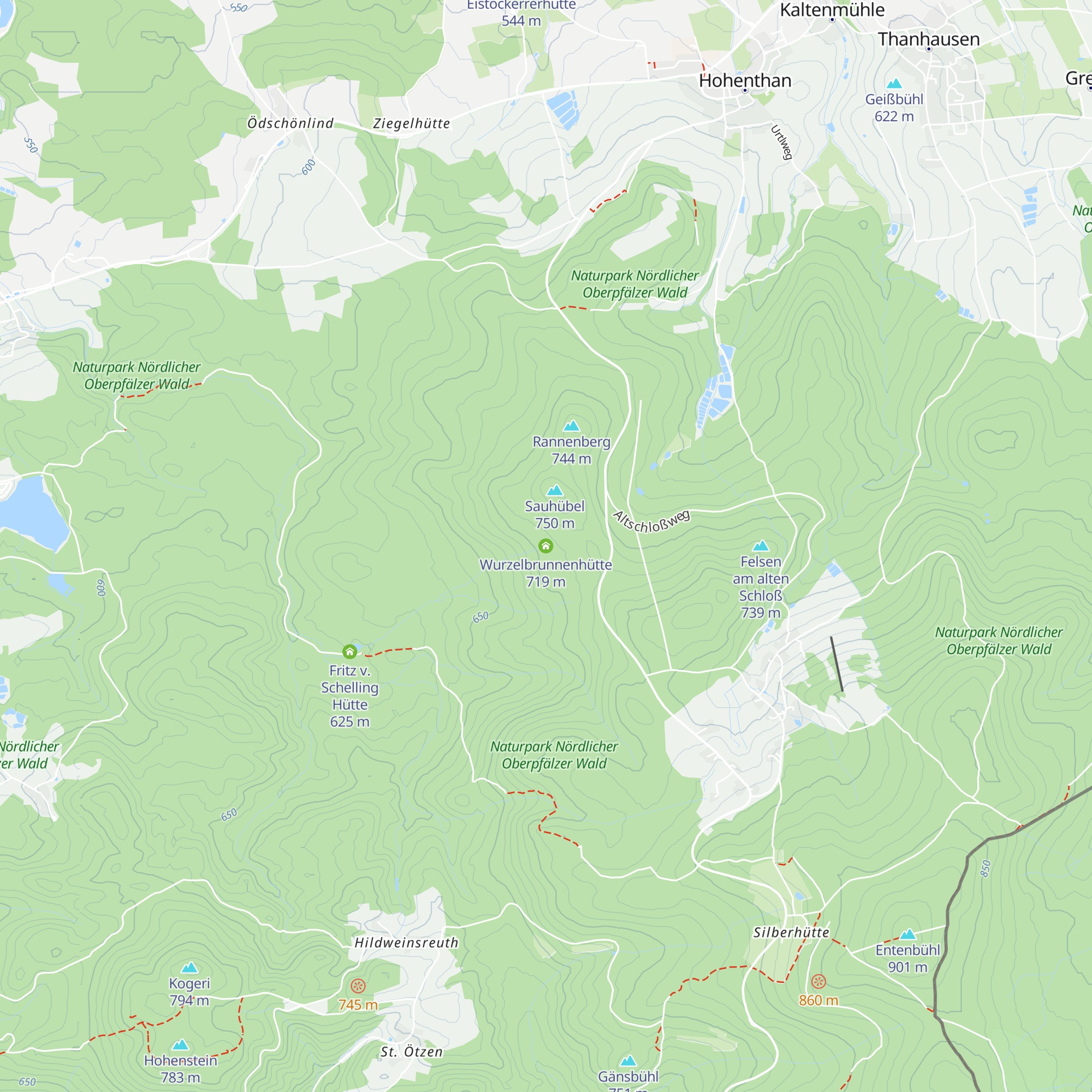 Wurzelbrunnenhütte map