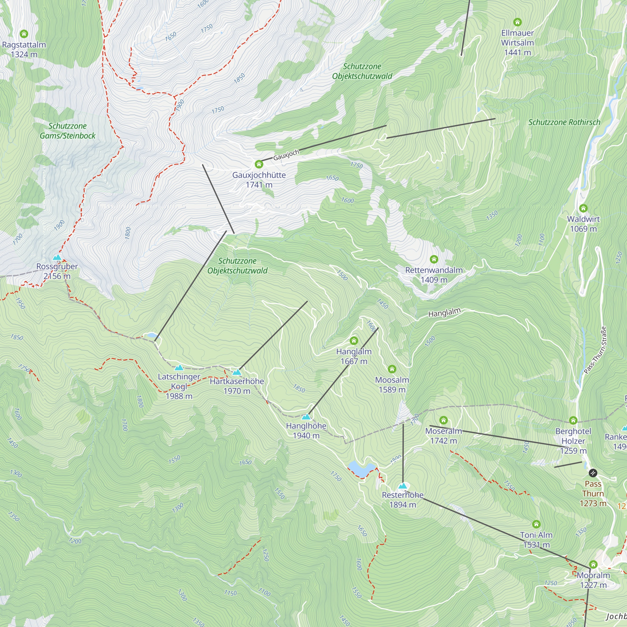 Sonnalm map