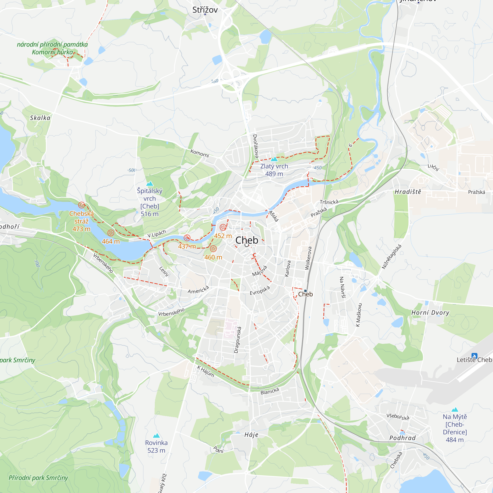 Turistické Infocentrum Cheb map