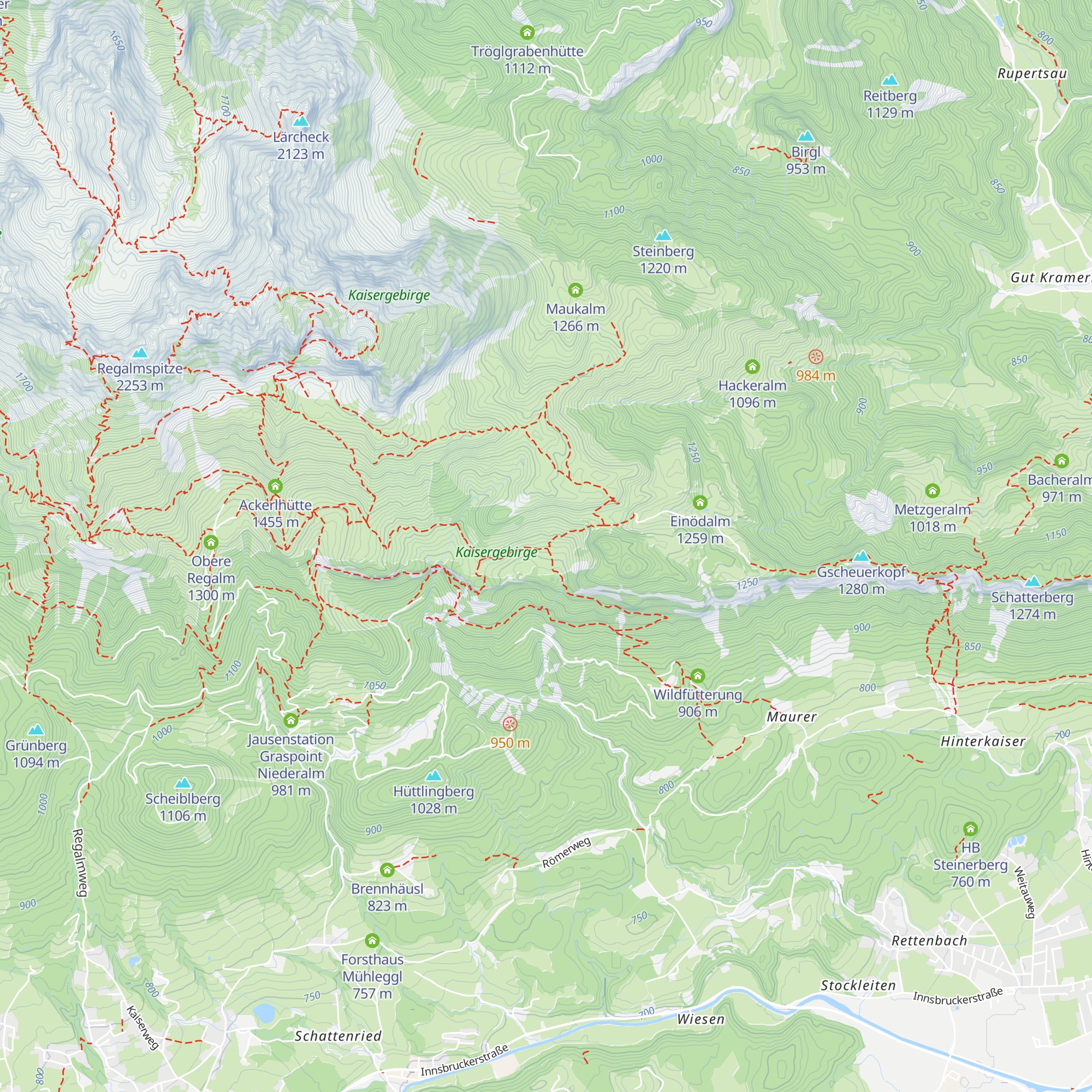 Granderalm map
