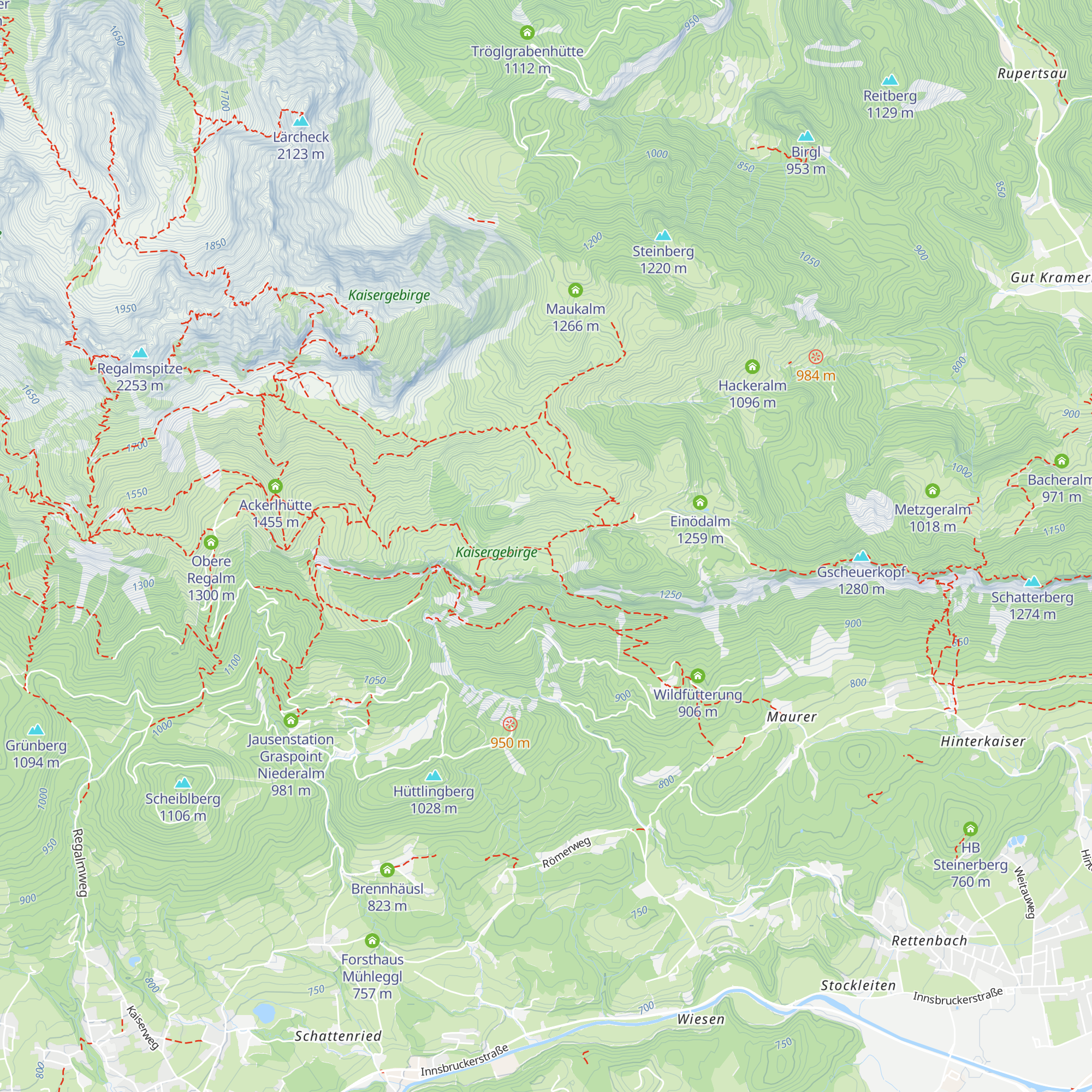 Granderalm map