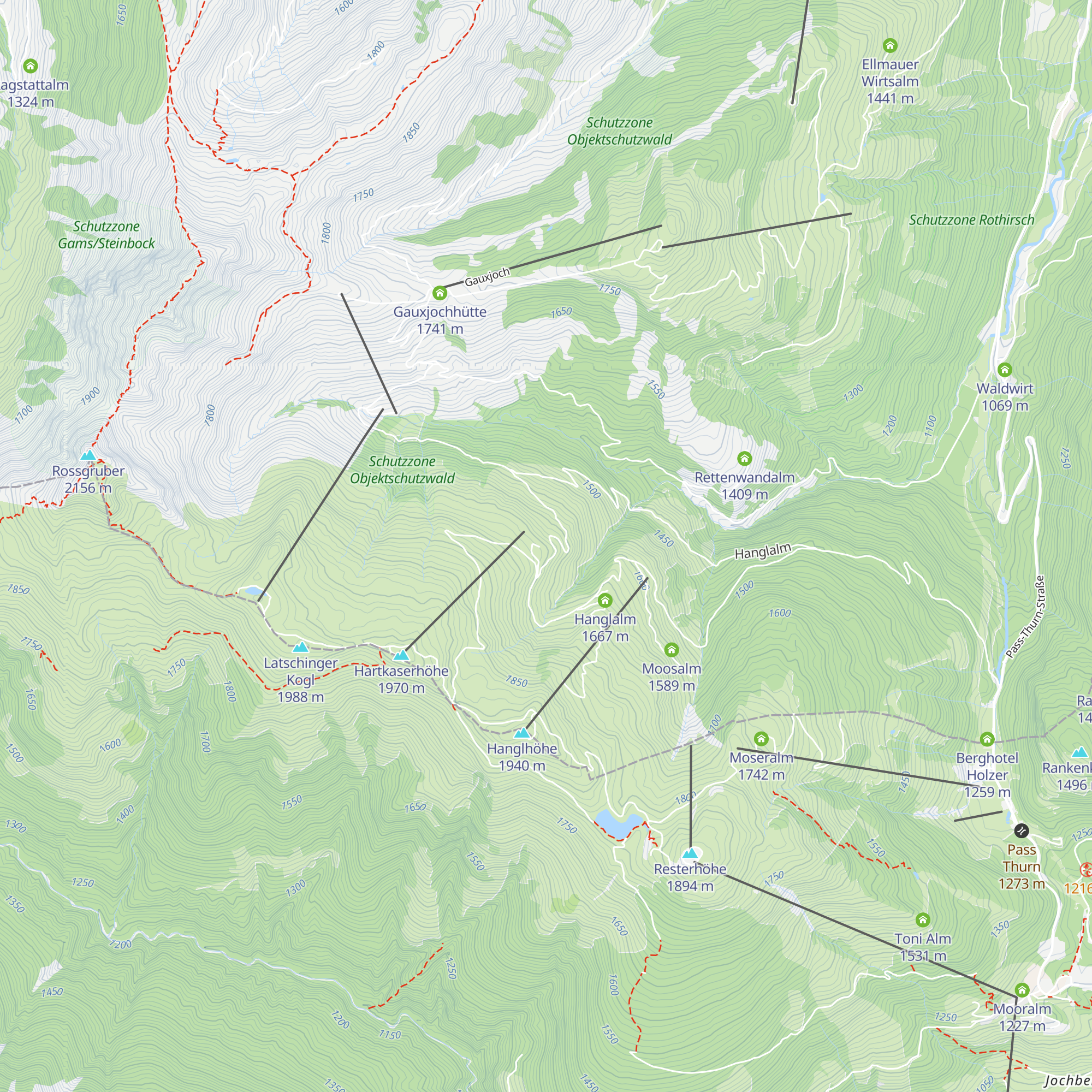 Hartkaseralm map
