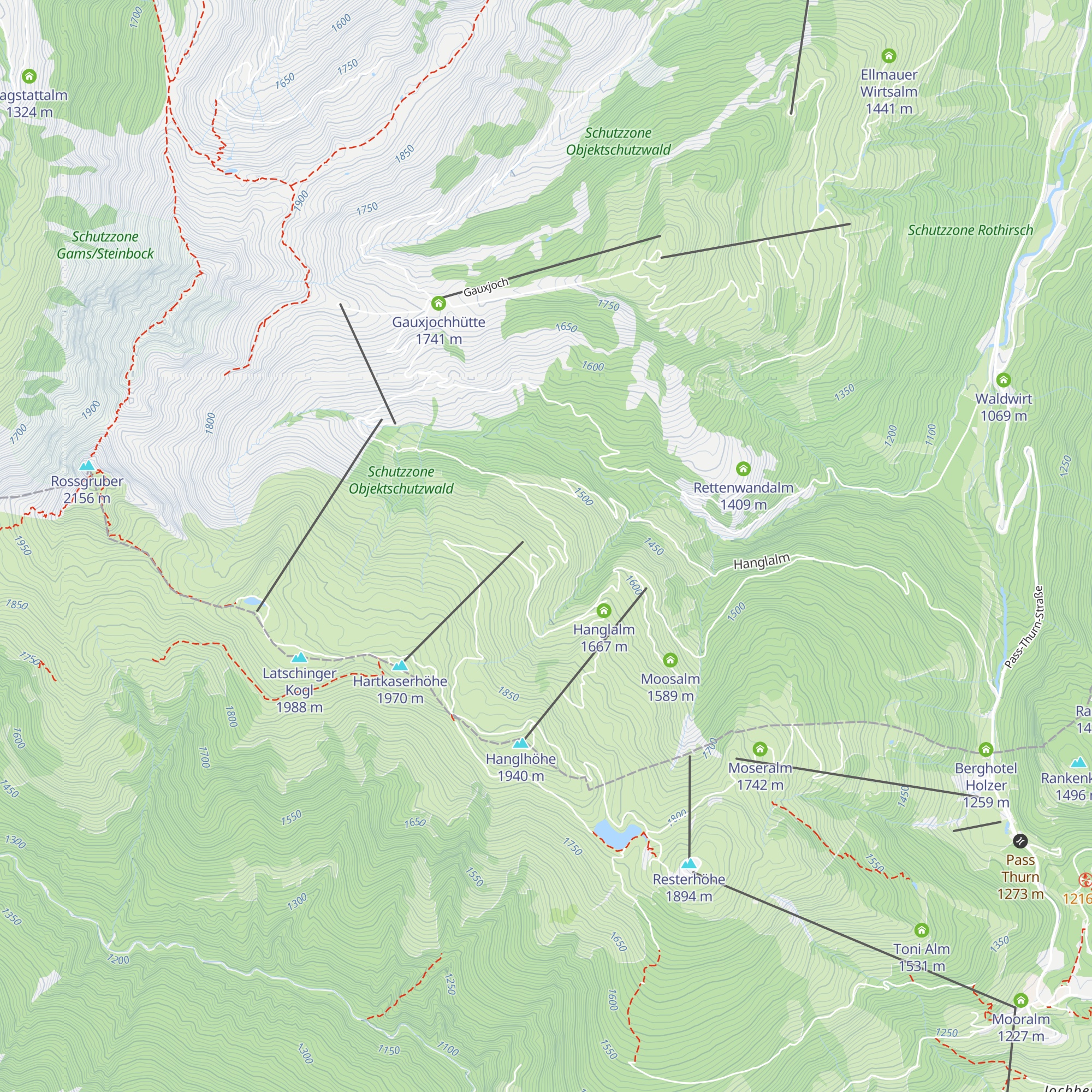 Jagdhütte Auhof map