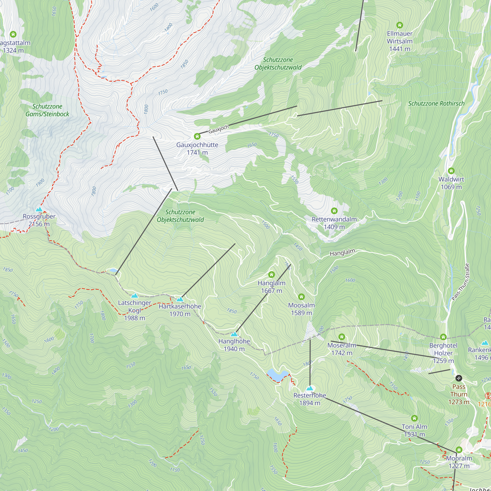 Jagdhütte Auhof map