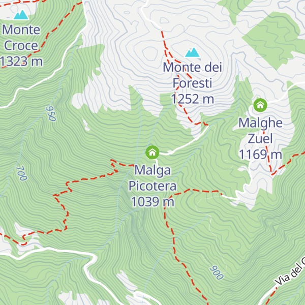 Map of Malga Picotera