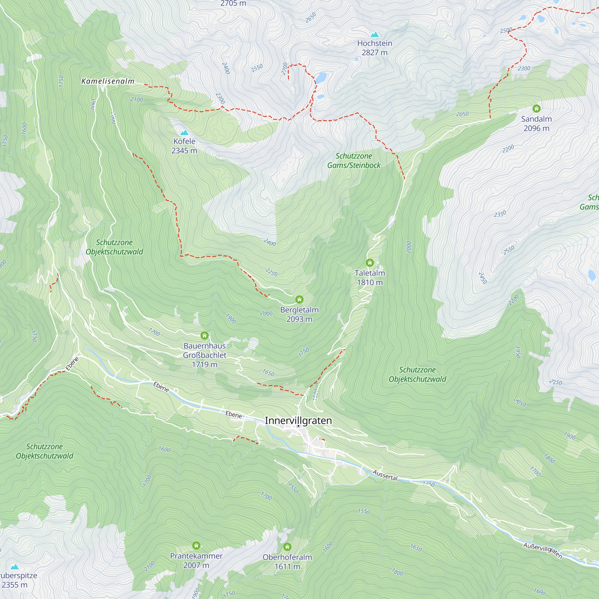 Bergletalm map