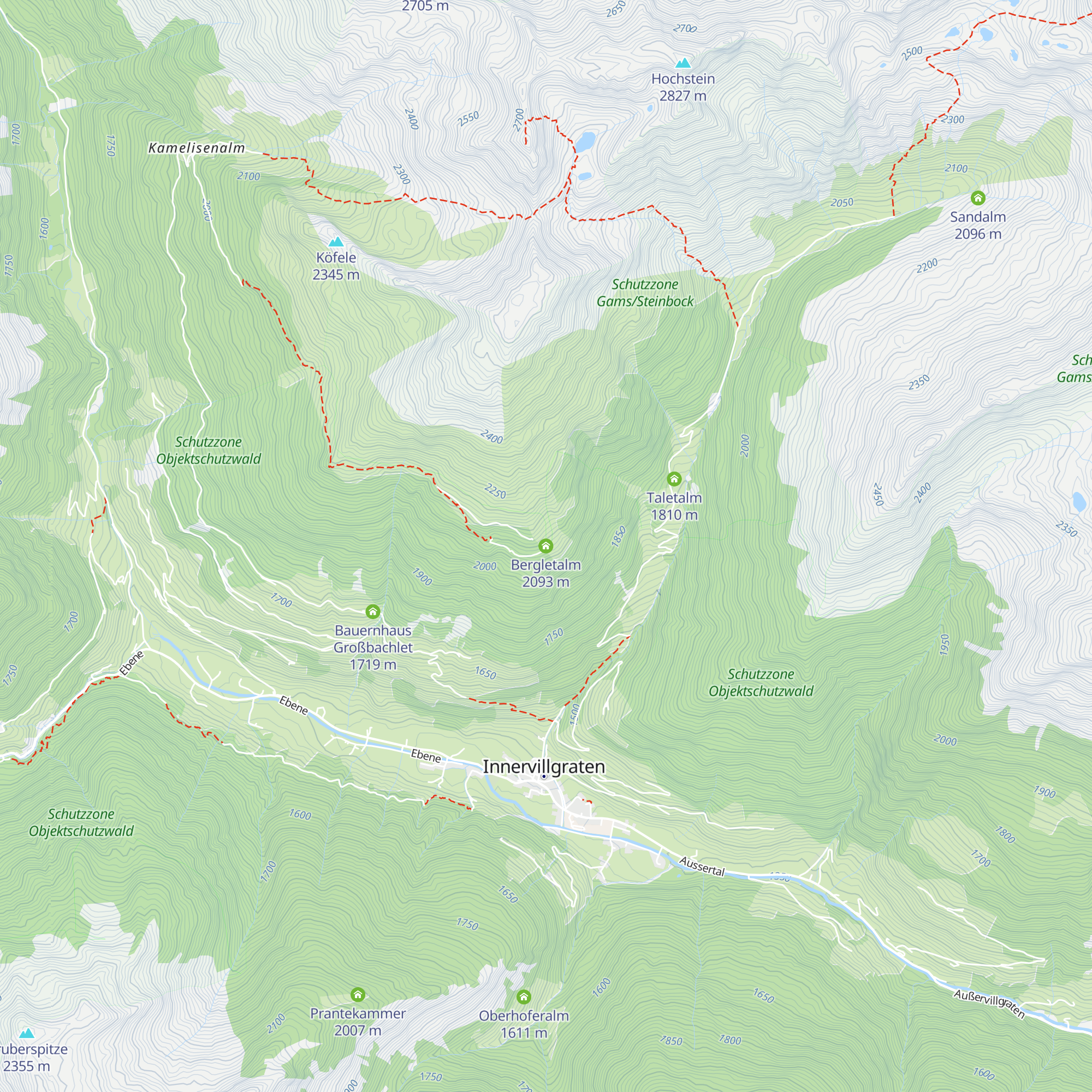 Bergletalm map