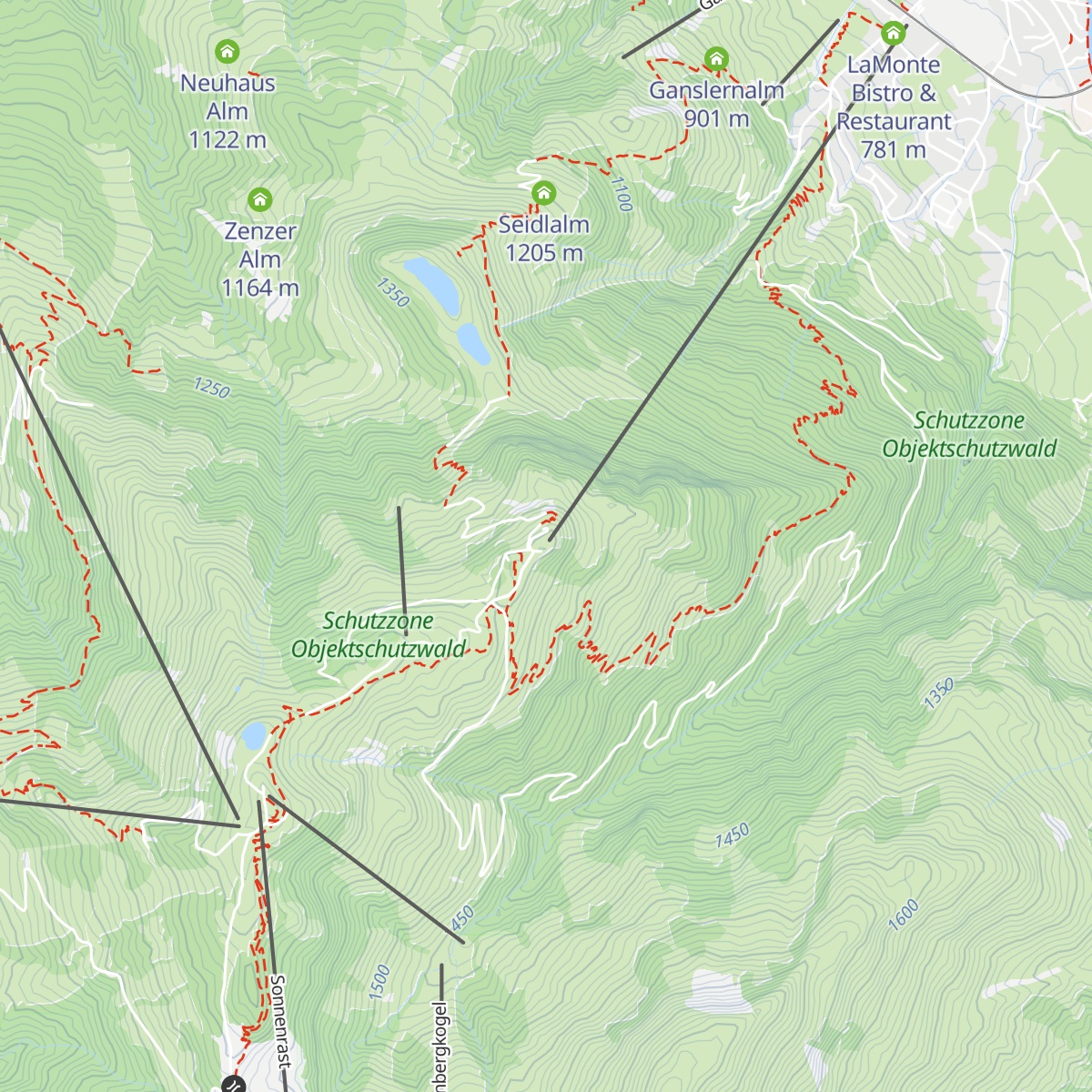 Hochkitzbühel bei Tomschy map