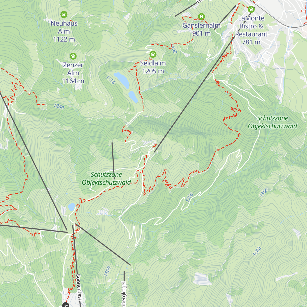 Hochkitzbühel bei Tomschy map