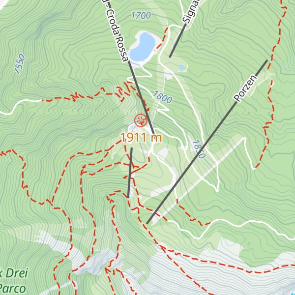 Map of Rudi-Hütte - Rifugio Rudi