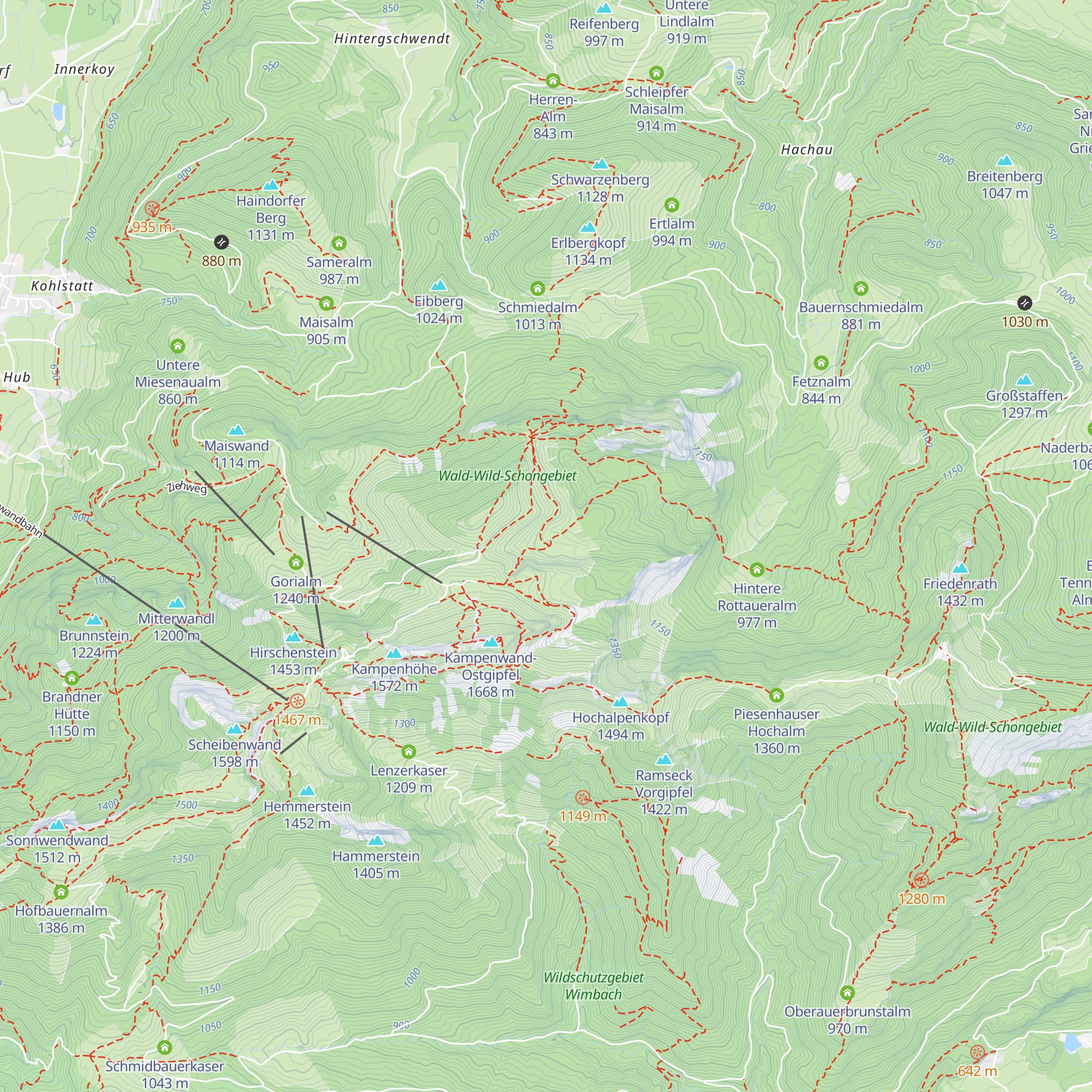 Gedereralm map