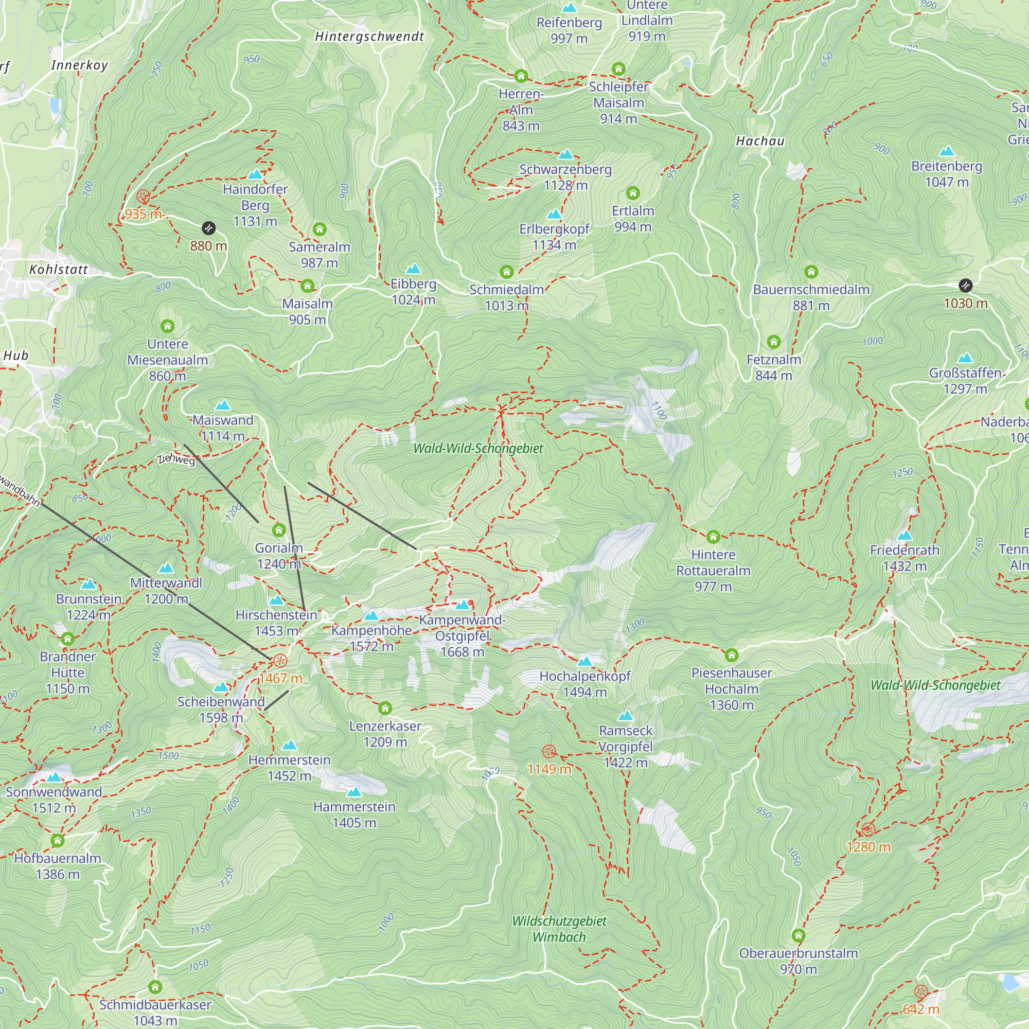 Gedereralm map