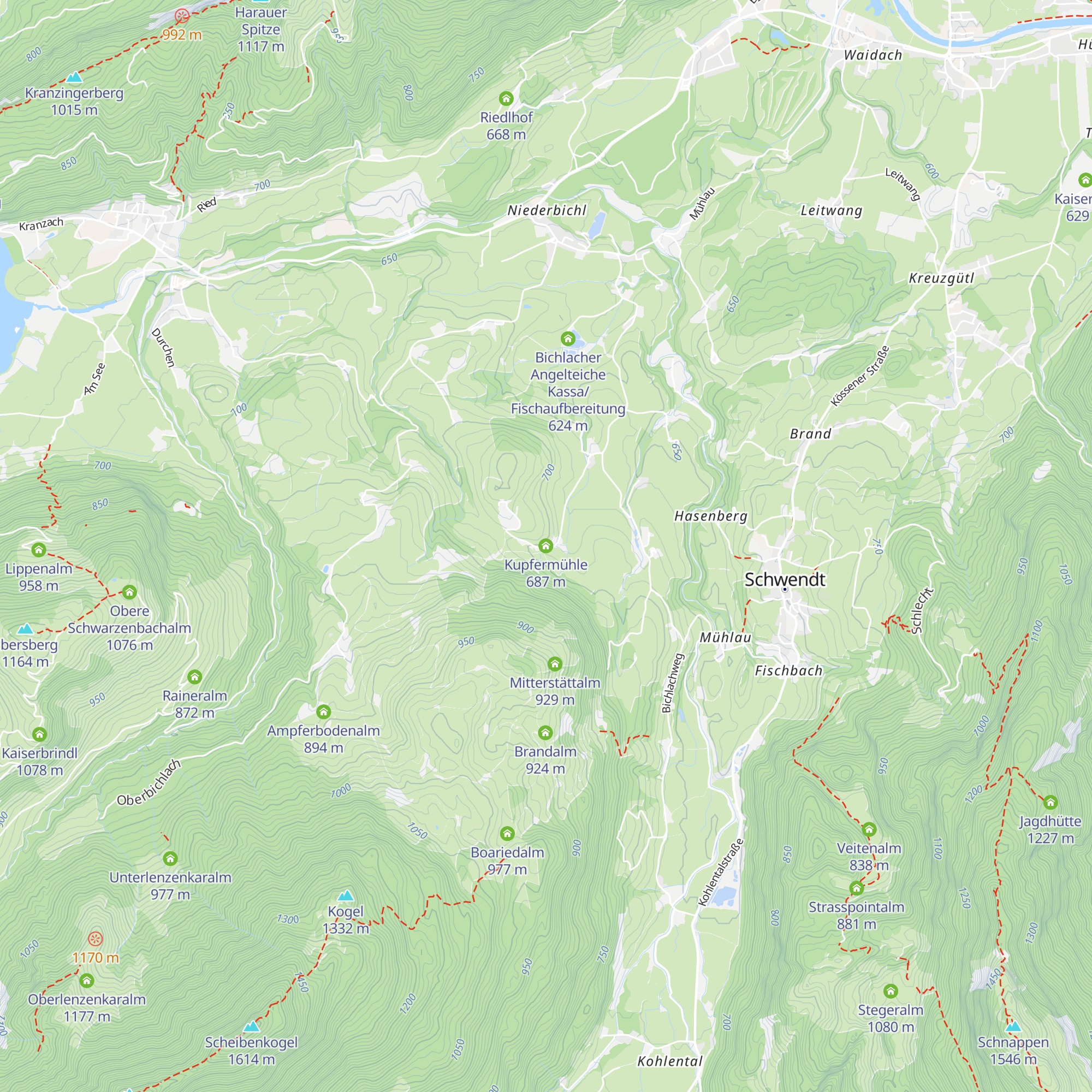 Kupfermühle map