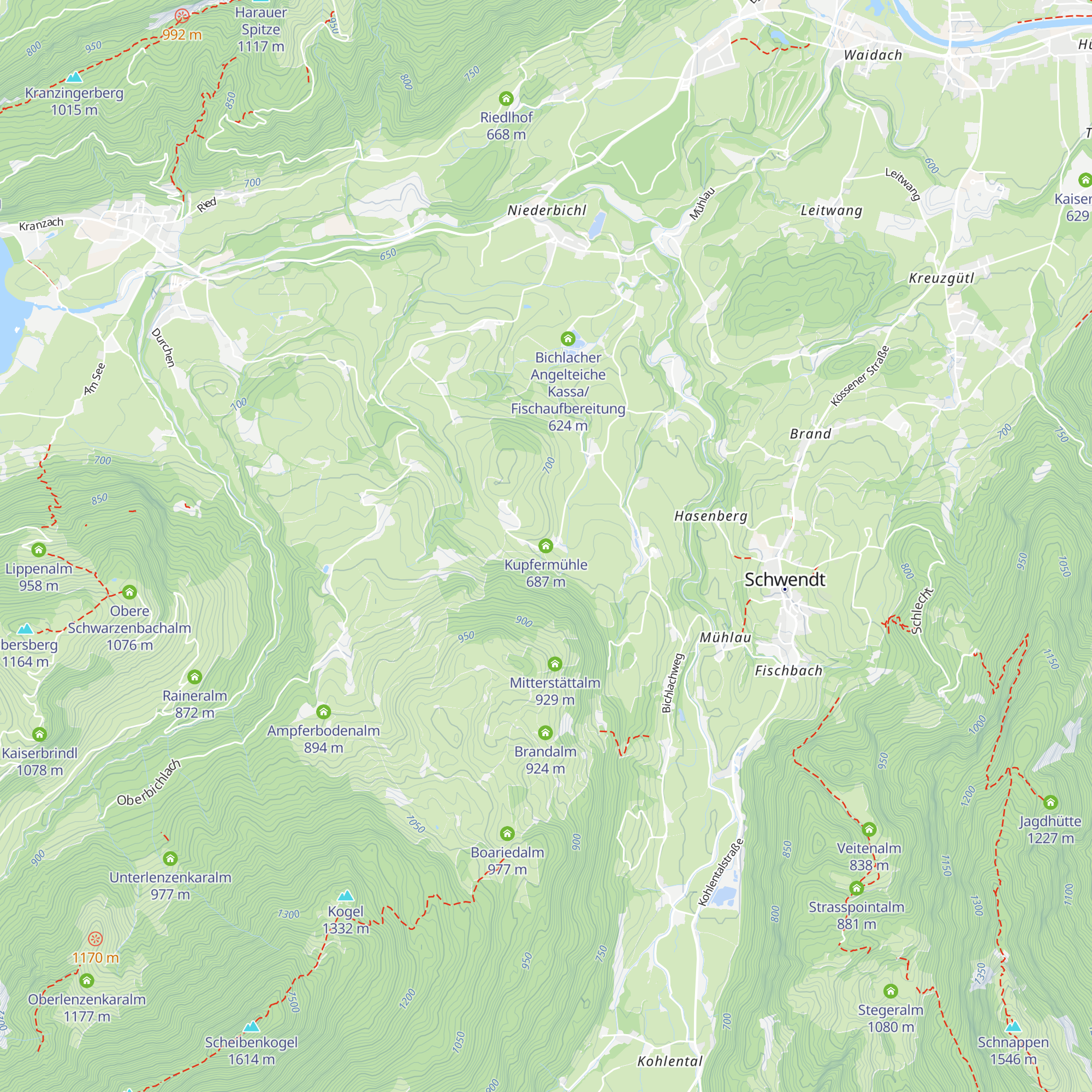 Kupfermühle map
