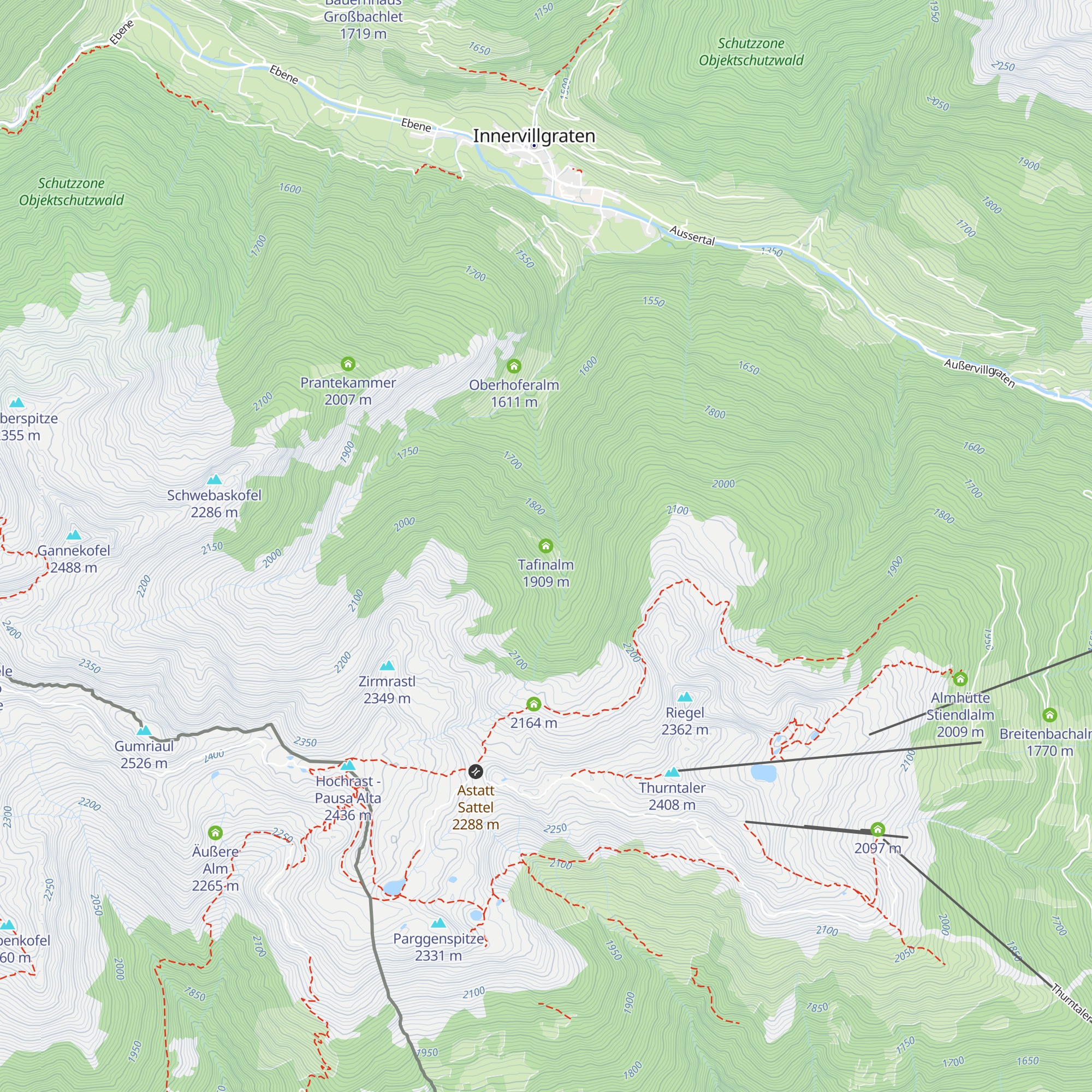 Tafinalm map