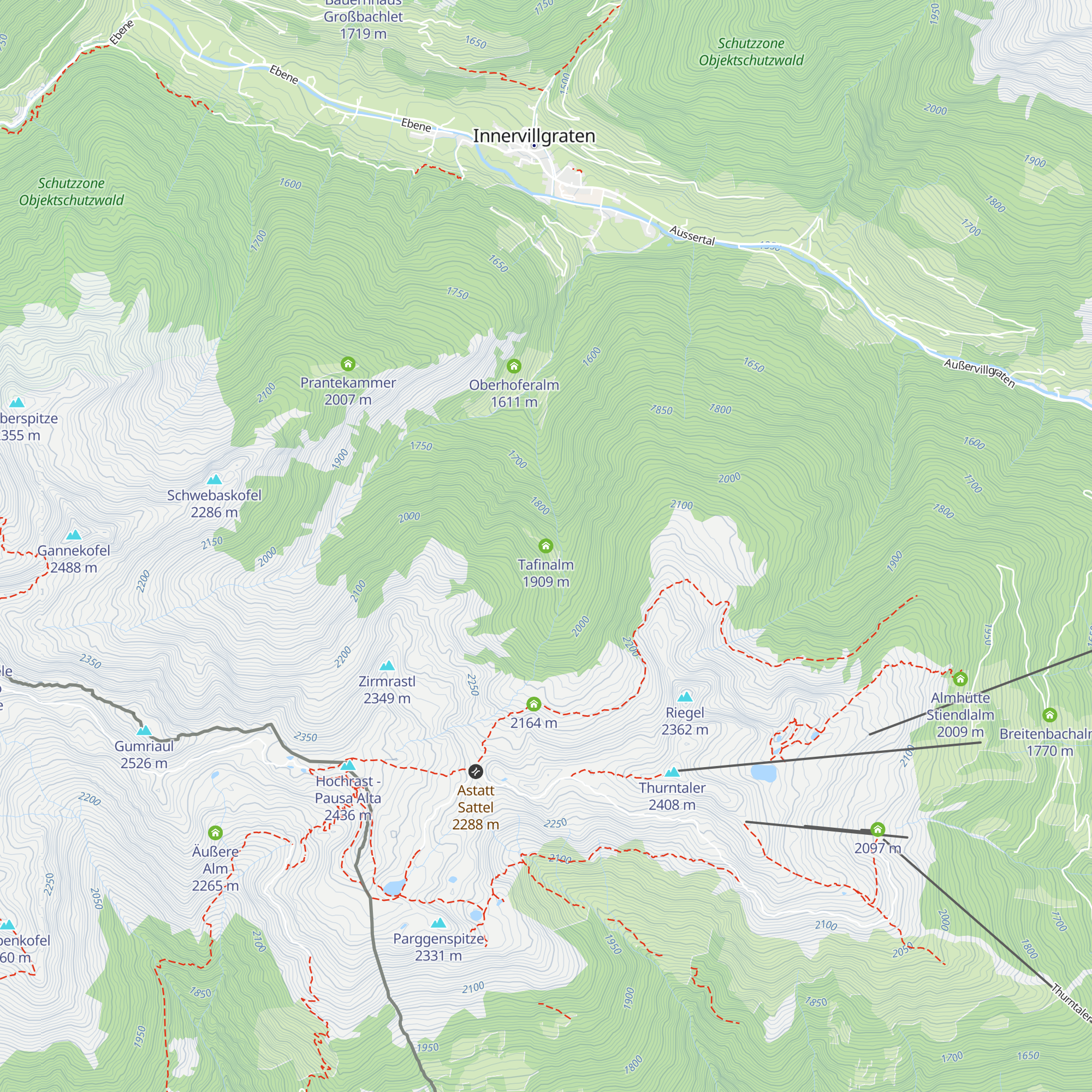 Tafinalm map