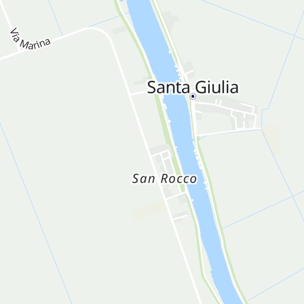 Map of Rifugio Natura Delta Po San Rocco Gorino Sullam