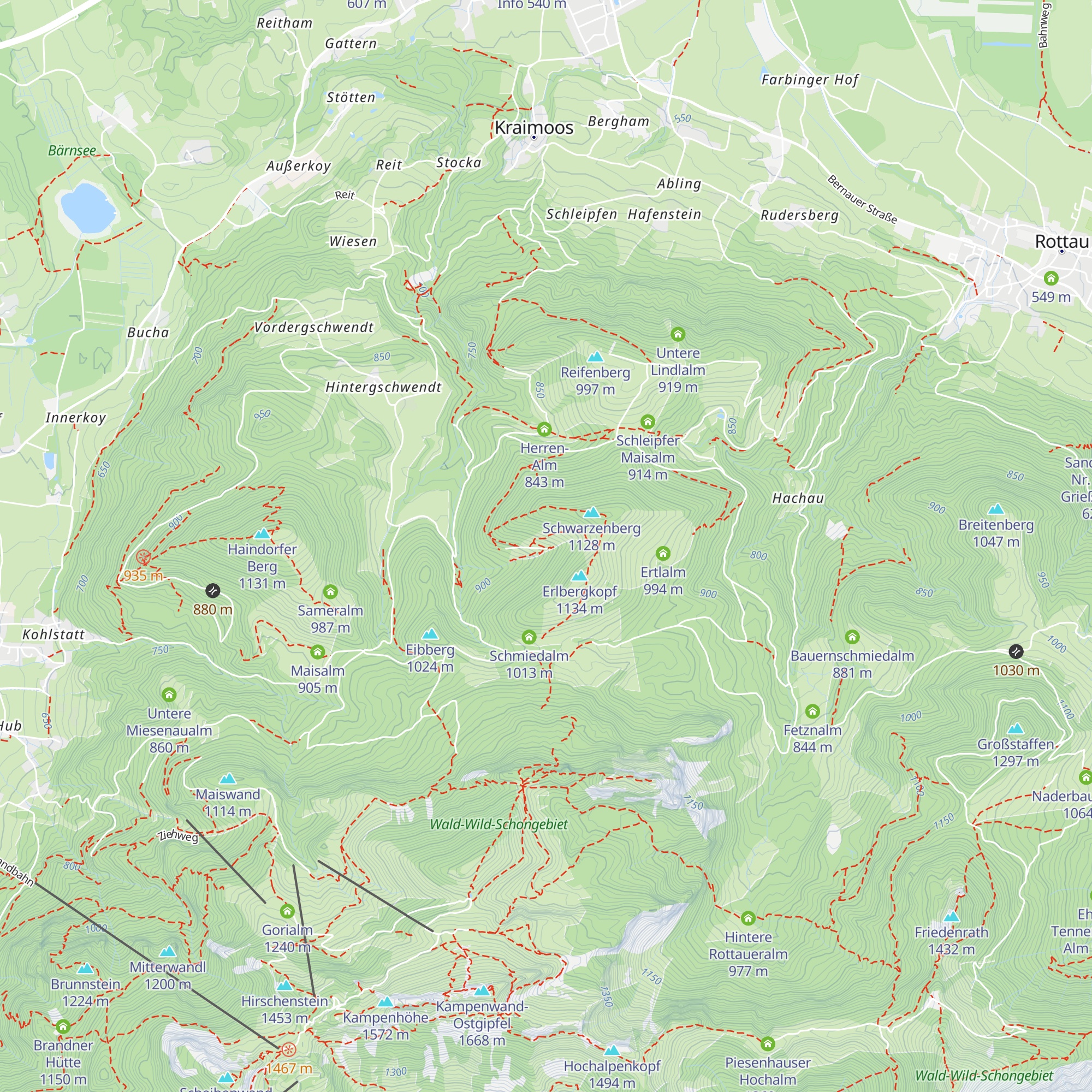 Vockalm map
