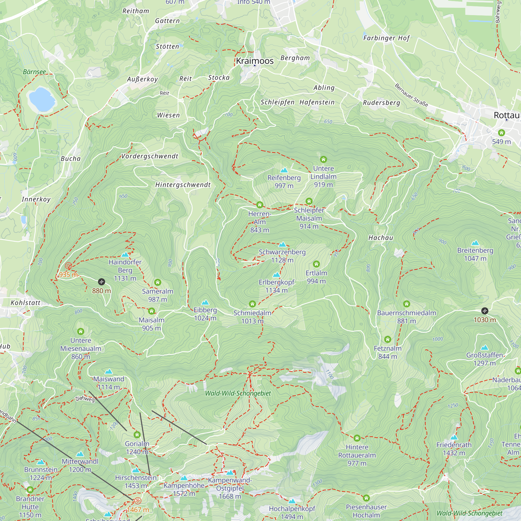 Vockalm map