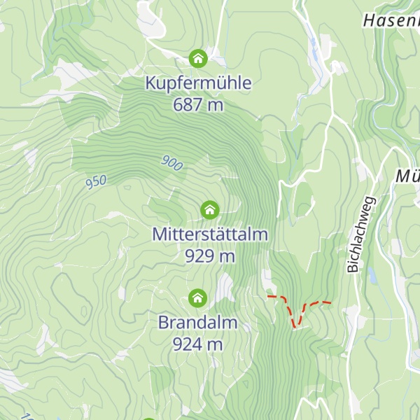 Map of Mitterstättalm