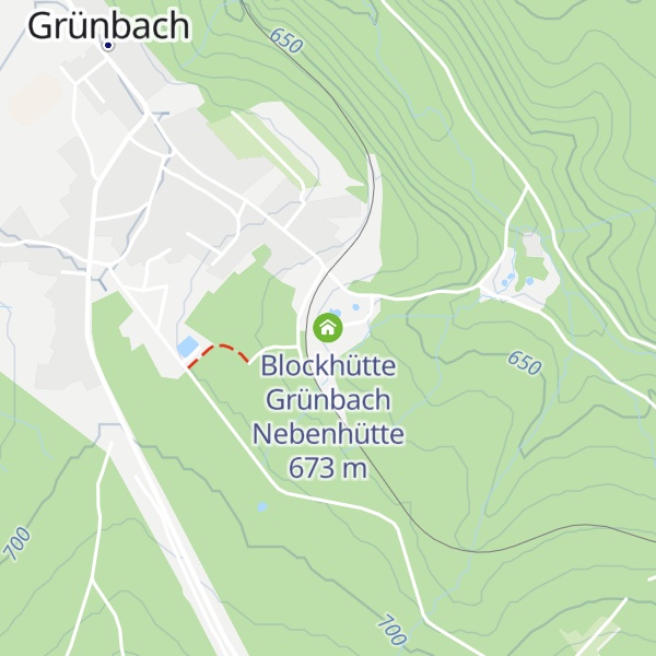 Map of Blockhütte Grünbach Nebenhütte