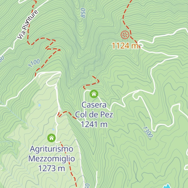 Map of Casera Col de Pez