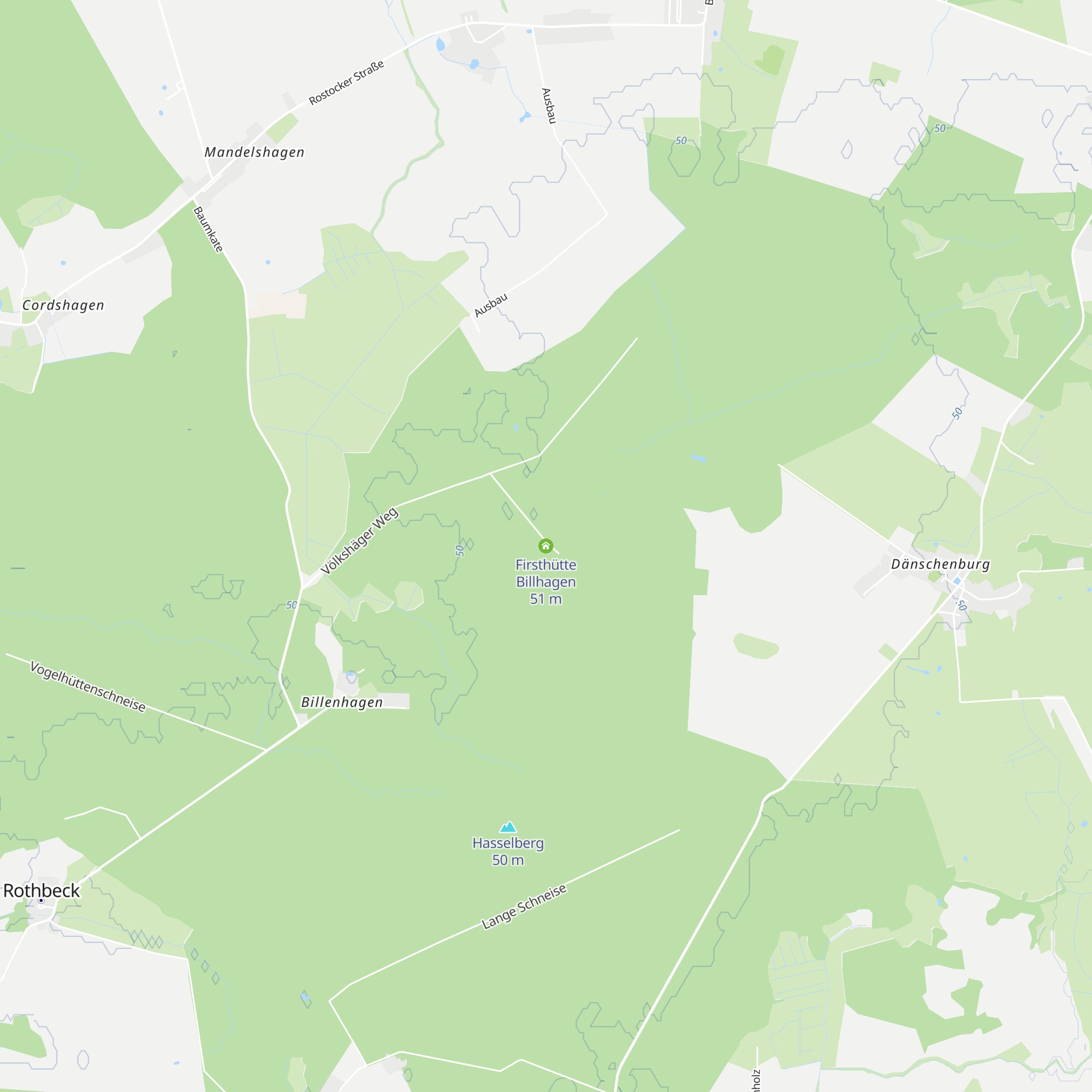 Firsthütte Billhagen map