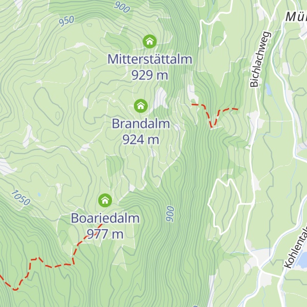 Map of Unterbichlalm