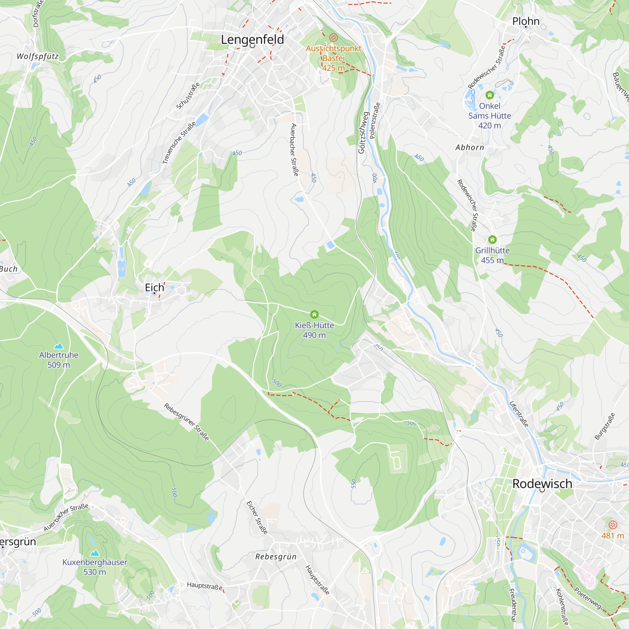 Kieß-Hütte map