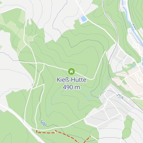 Map of Kieß-Hütte