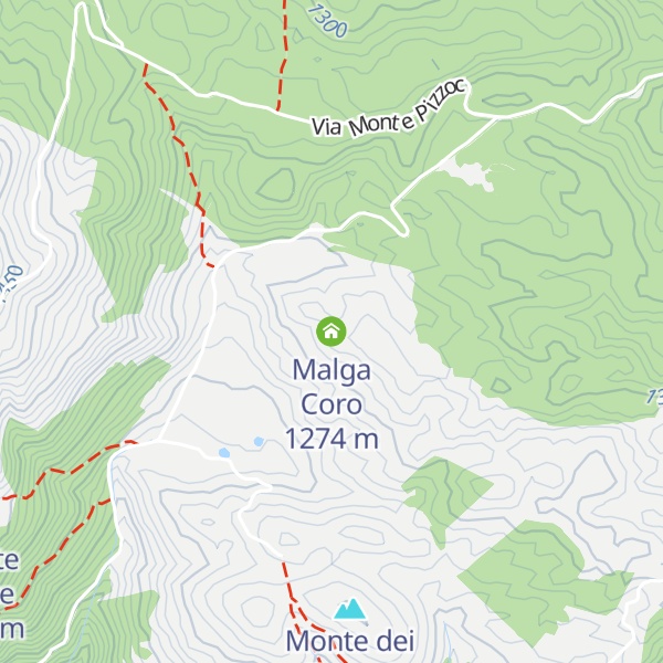 Map of Malga Coro