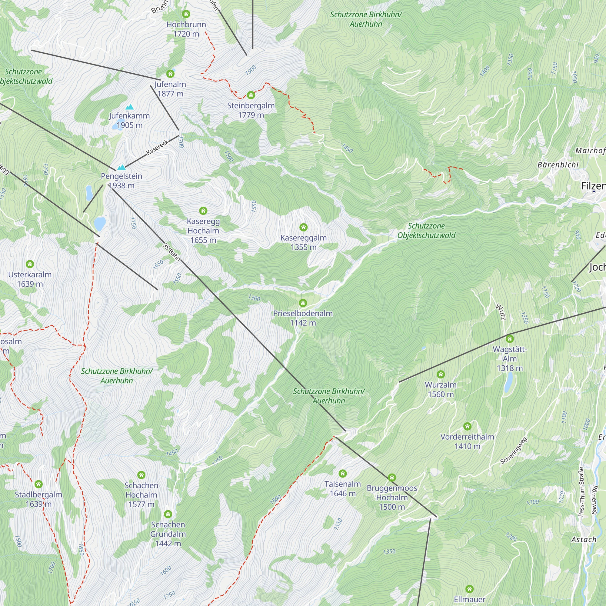 Prieselbodenalm map