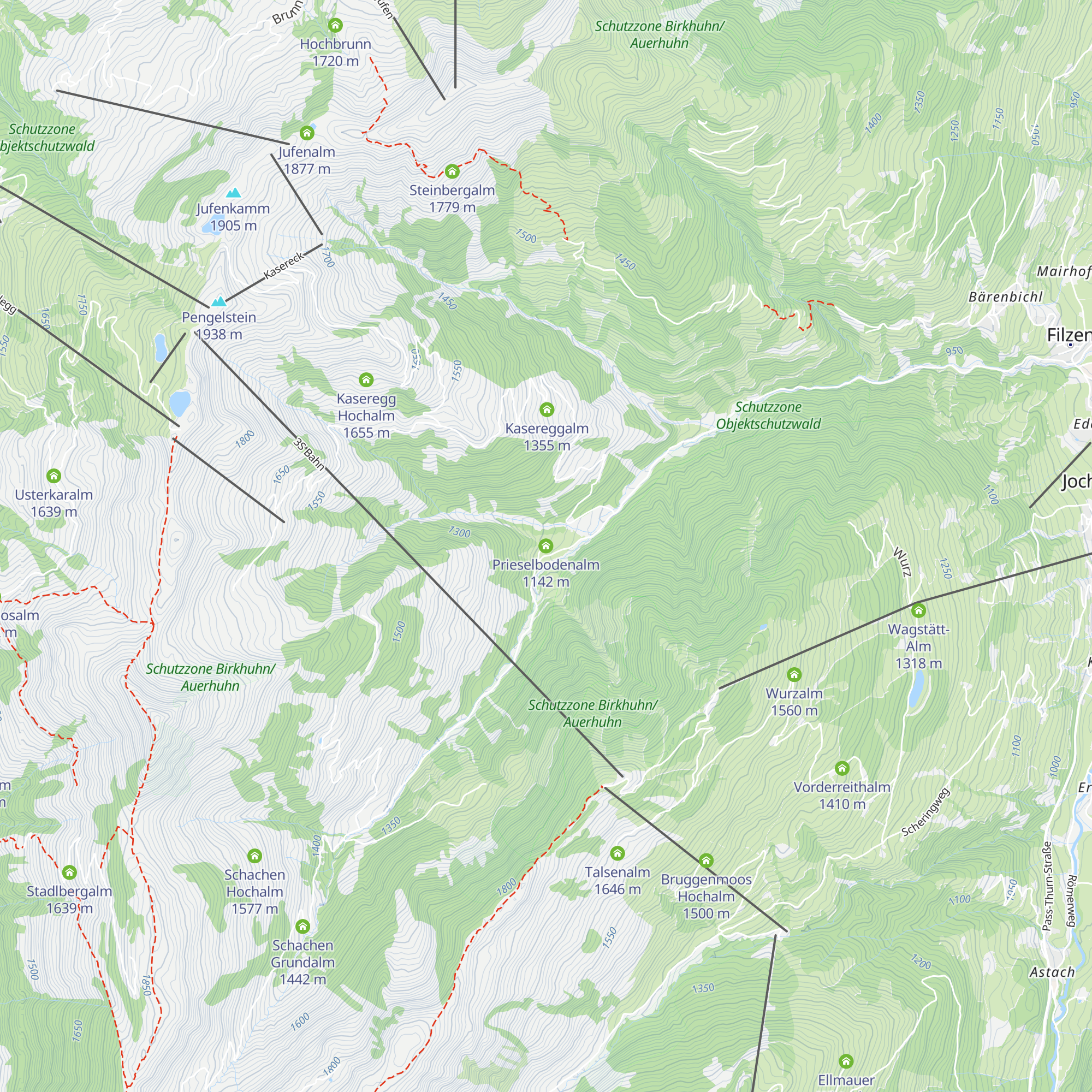 Prieselbodenalm map