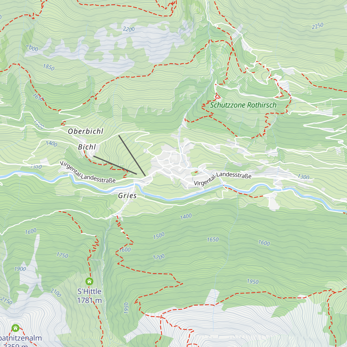 Tourismusinformation Prägraten a. G. map
