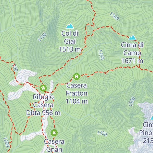 Map of Casera Fratton