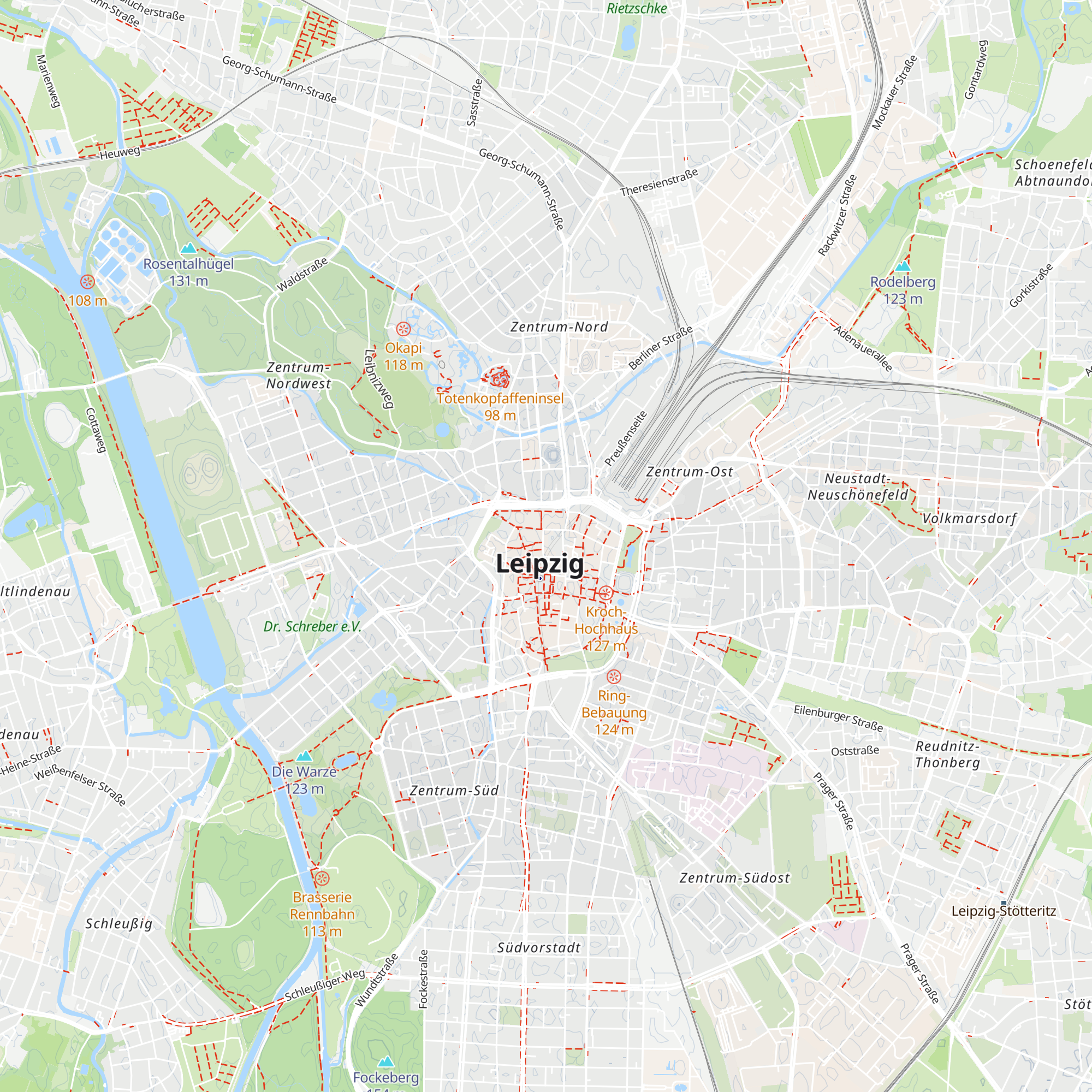 Tourist-Information Leipzig map