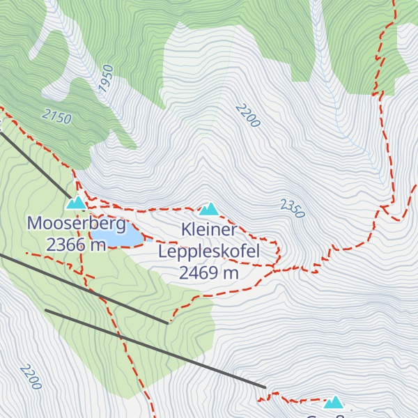 Map of Kleiner Leppleskofel