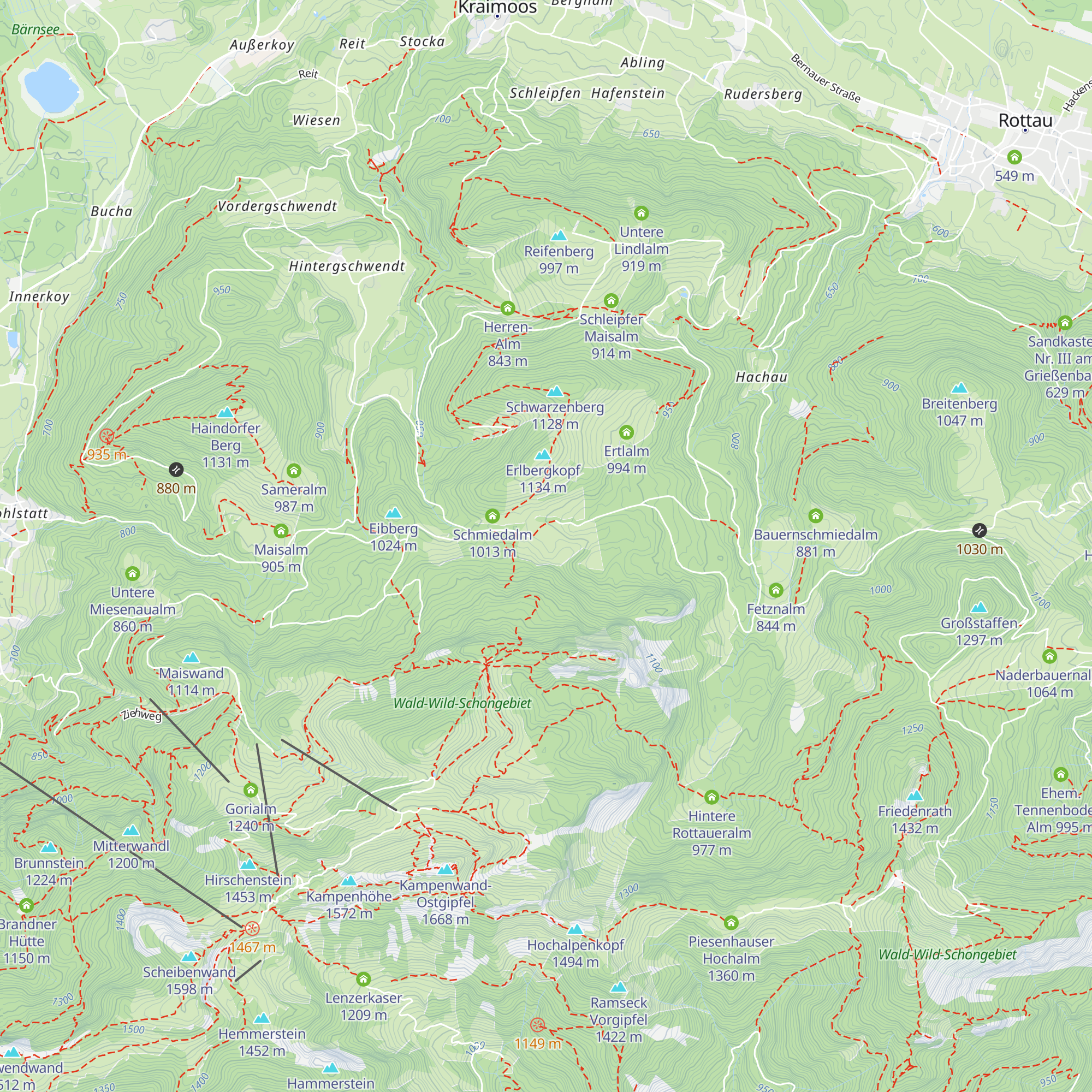 Maureralm map