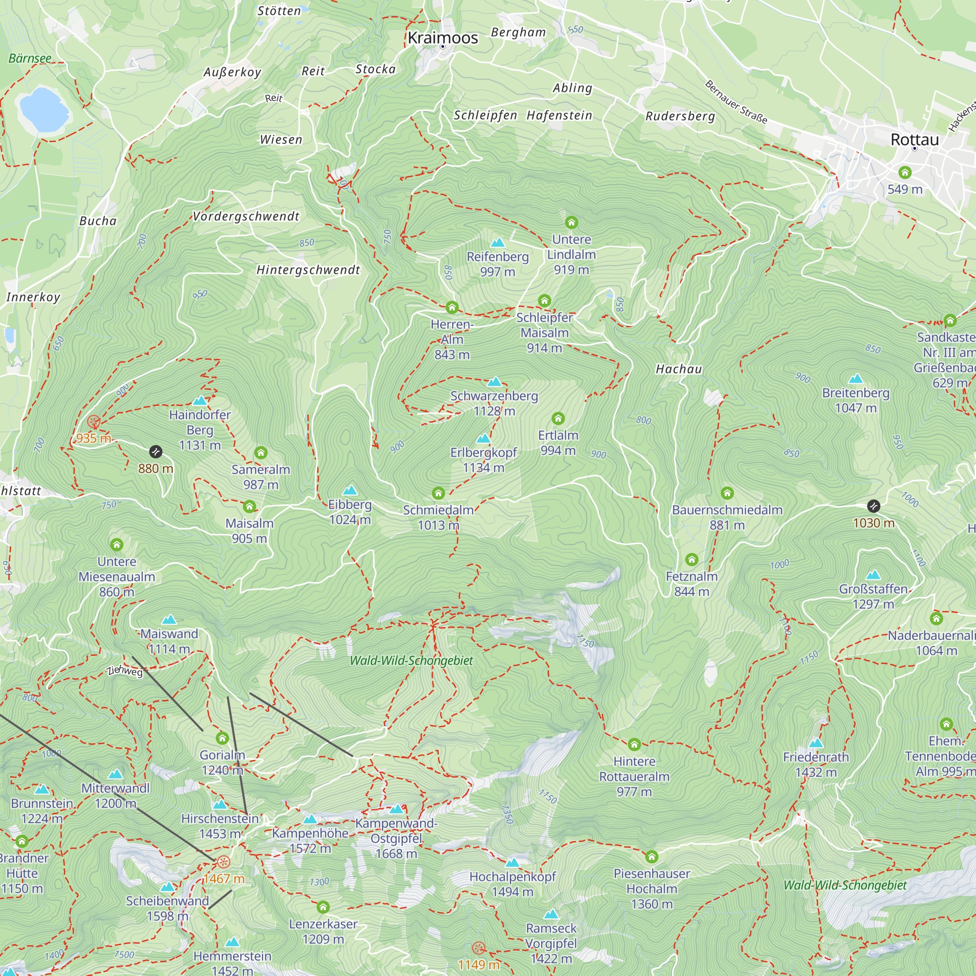 Weissenalm map