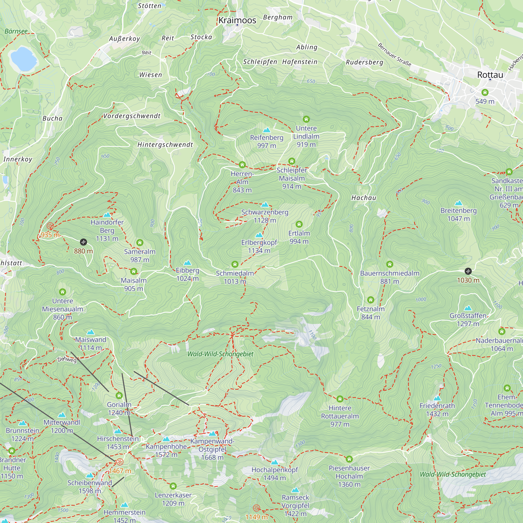 Weissenalm map