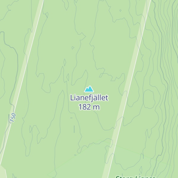 Map of Lianefjället