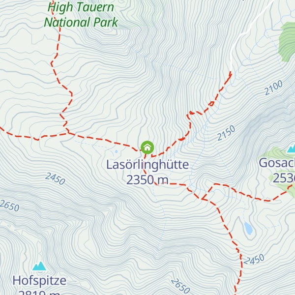 Map of Lasörlinghütte