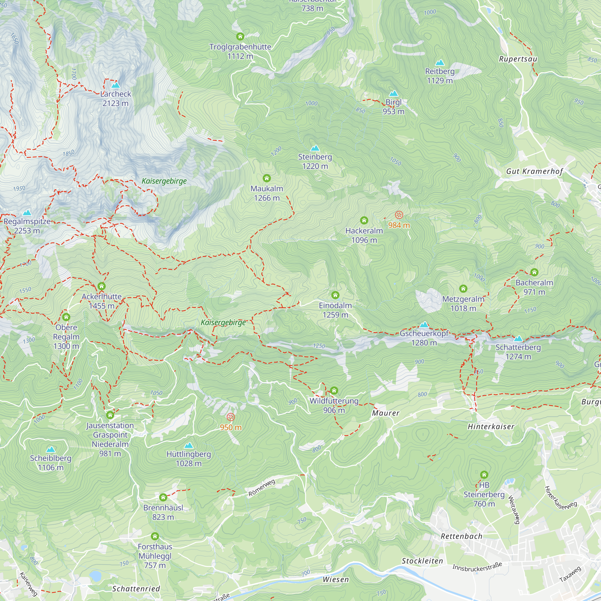 Kaiser Niederalm map