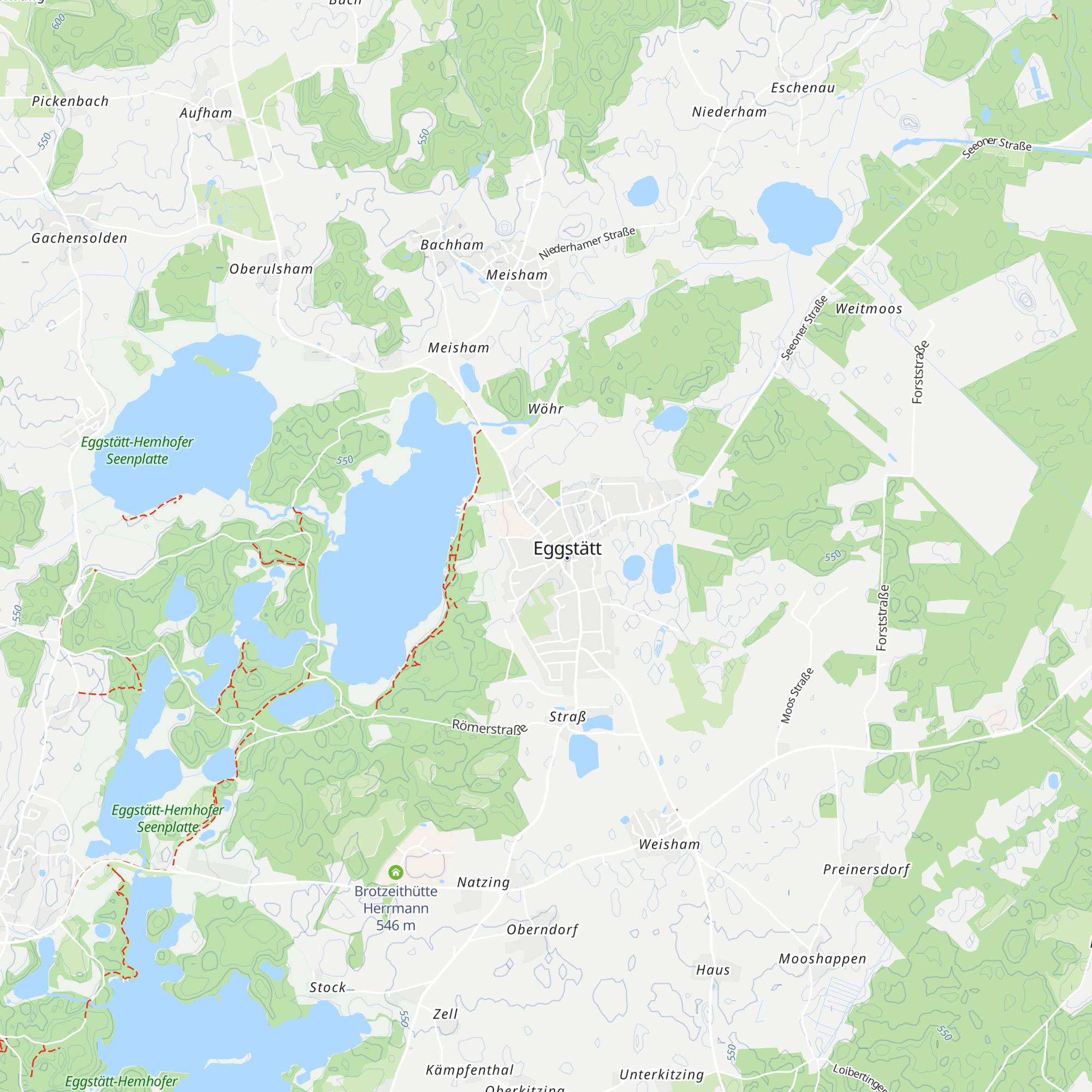 Tourist-Info Eggstätt map