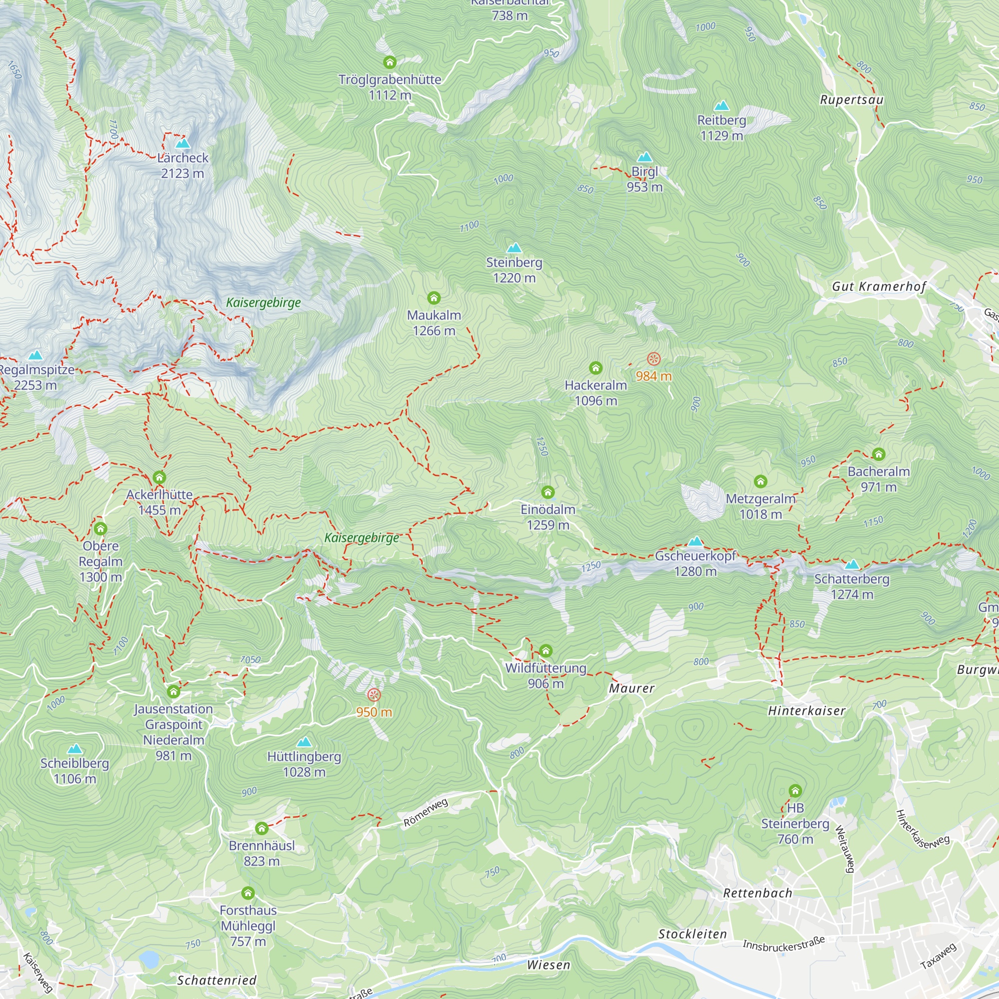 Kaiser Niederalm map